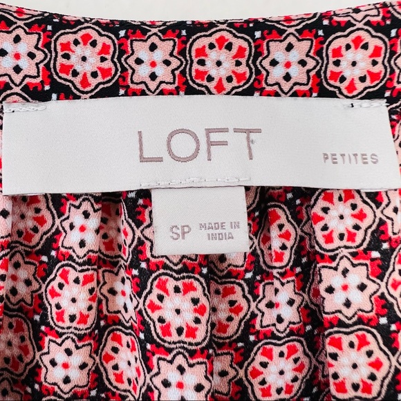 Loft petites Blouse top with Ruffled Sleeves printed - Picture 7 of 8